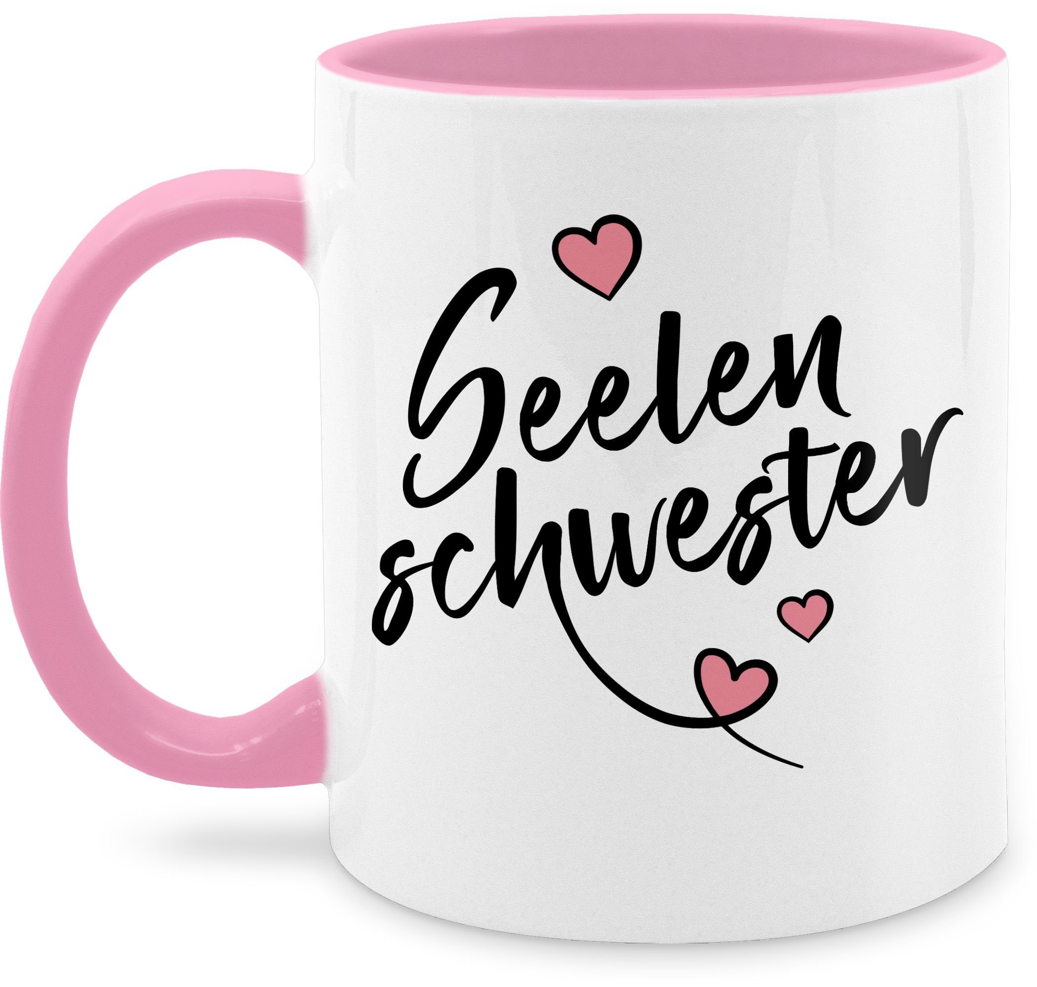 Shirtracer Tasse »Seelenschwester Kaffeetasse mit Spruch Tasse